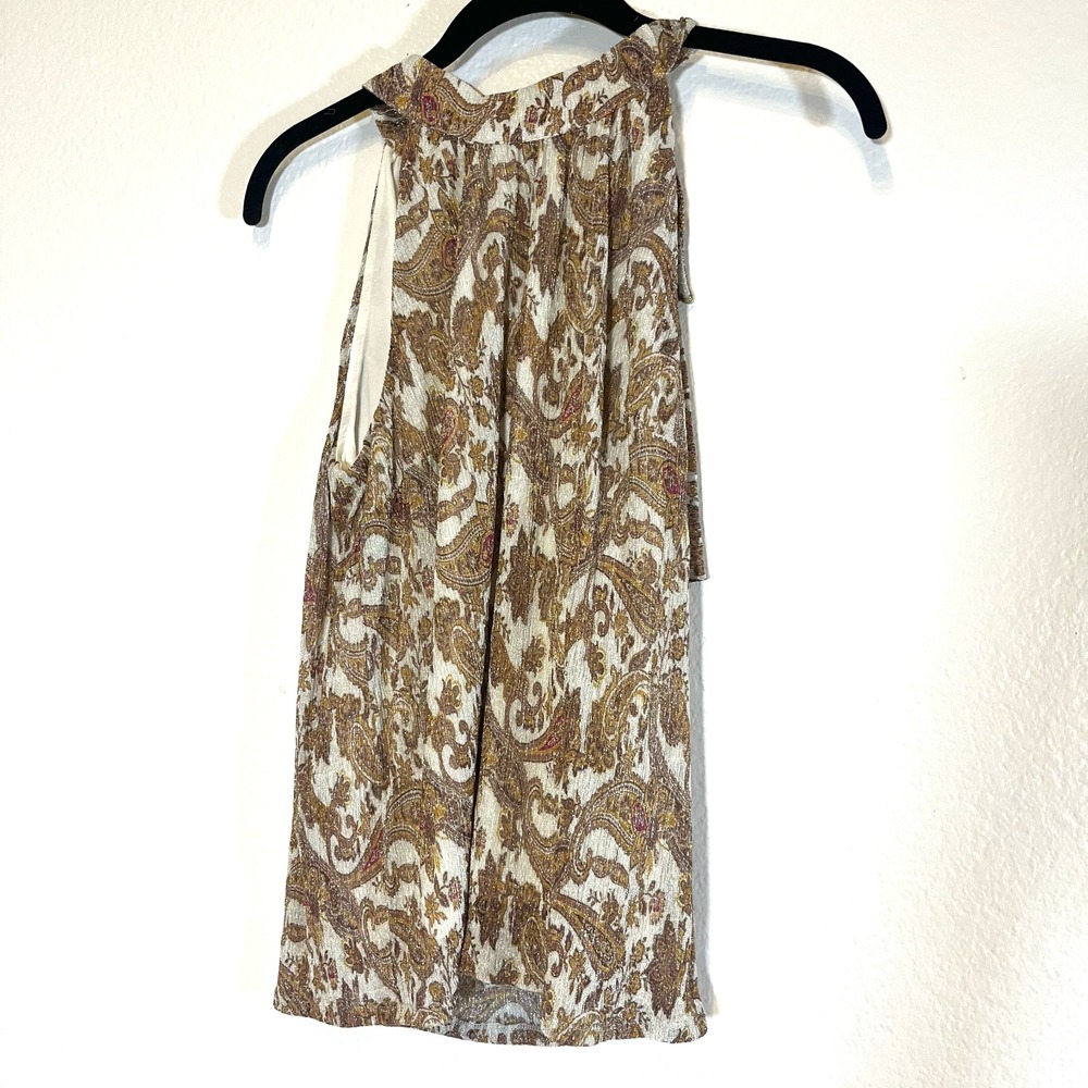 INC International Womens Size Small Halter Tie Neck Blouse‎ Sleeveless Shirt Top